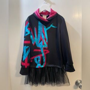 🎃 Lego Movie Lucy Costume - Size S (4-6) Wild Style 🎃 & Wig